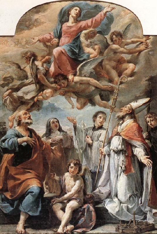 Ubaldo Gandolfi Madonna in Glory and Saints Germany oil painting art